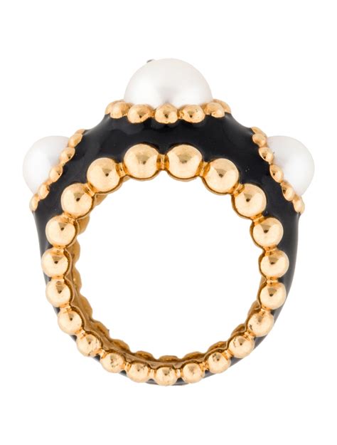 chanel enamel ring|chanel ring vintage.